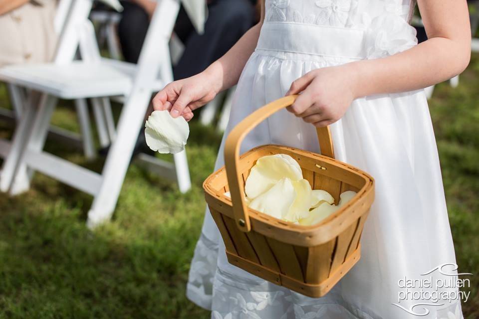 White Rose petals for the flowergirl to spread!