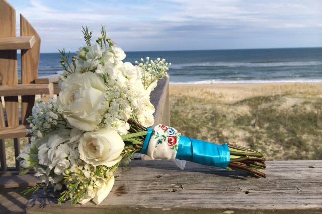 Bridal bouquet for Beach House Wedding