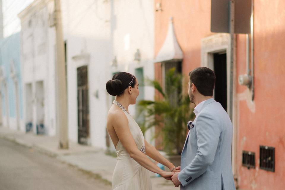 Bride and Groom in Mérida MX