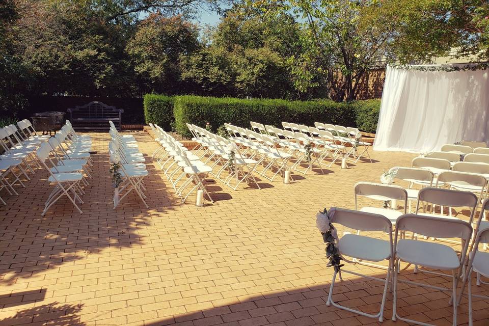 University Club of Chicago Wedding with custom built trees