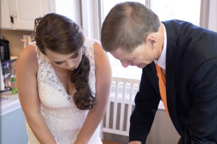 Signing the marriage license