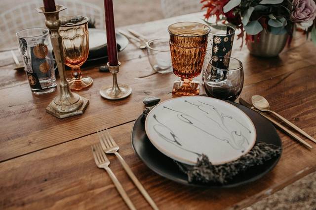Boho inspired table setting