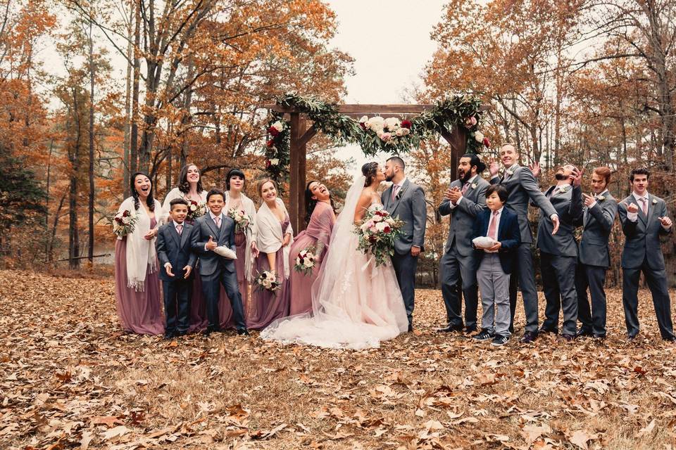 Fall outdoor wedding Richmond