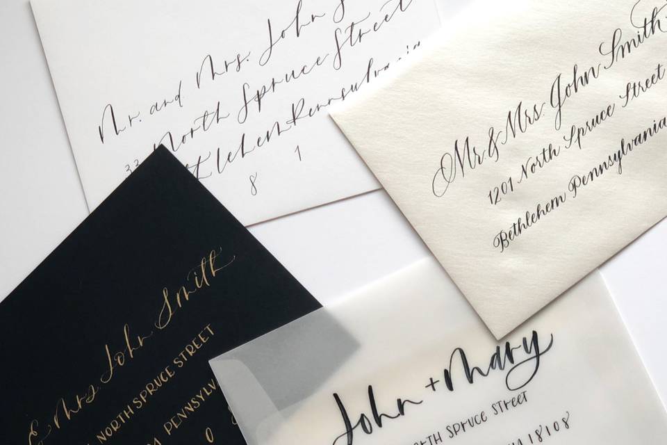 Modern Envelope Calligraphy