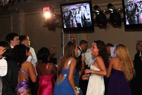 Guests dancing