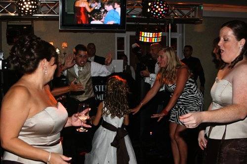 Guests dancing