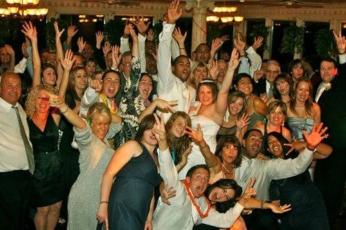 Guests dancing