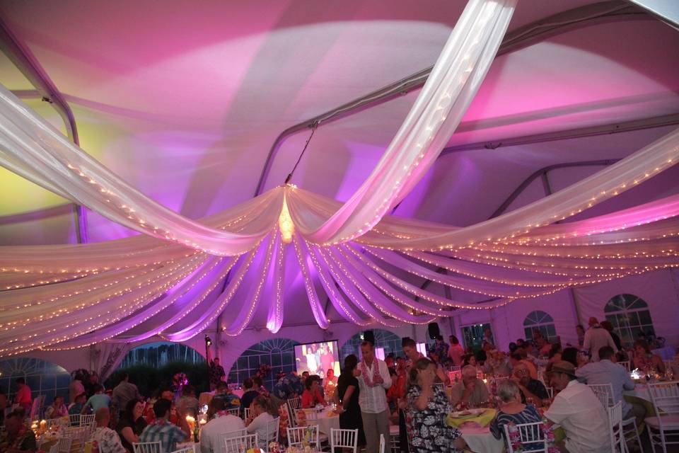 Wedding reception area