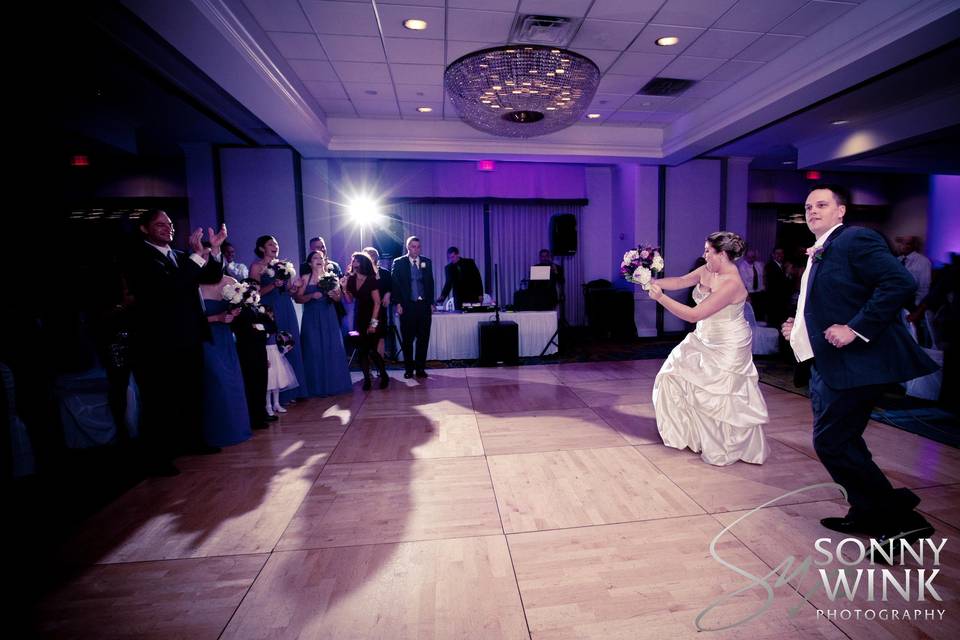 Bouquet toss