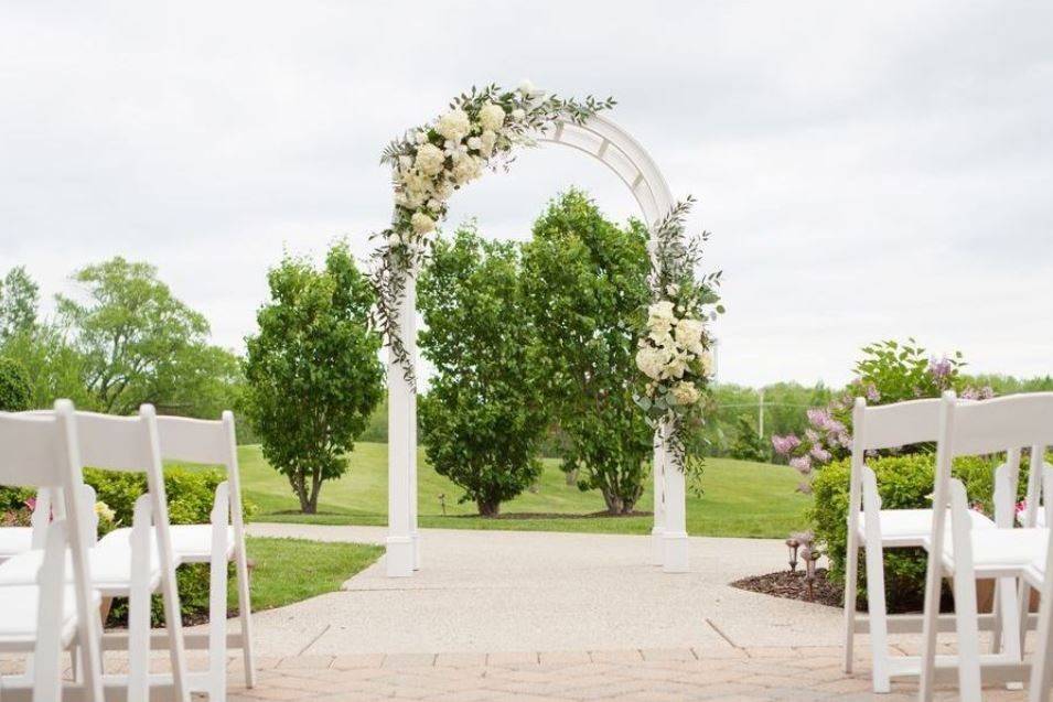 The ceremony arbor