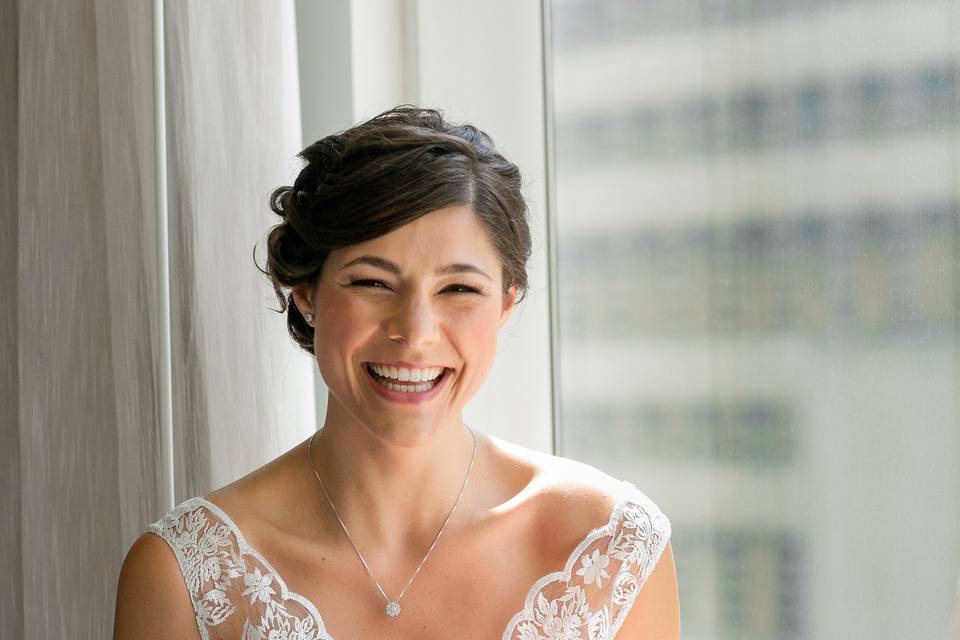 Happy bride