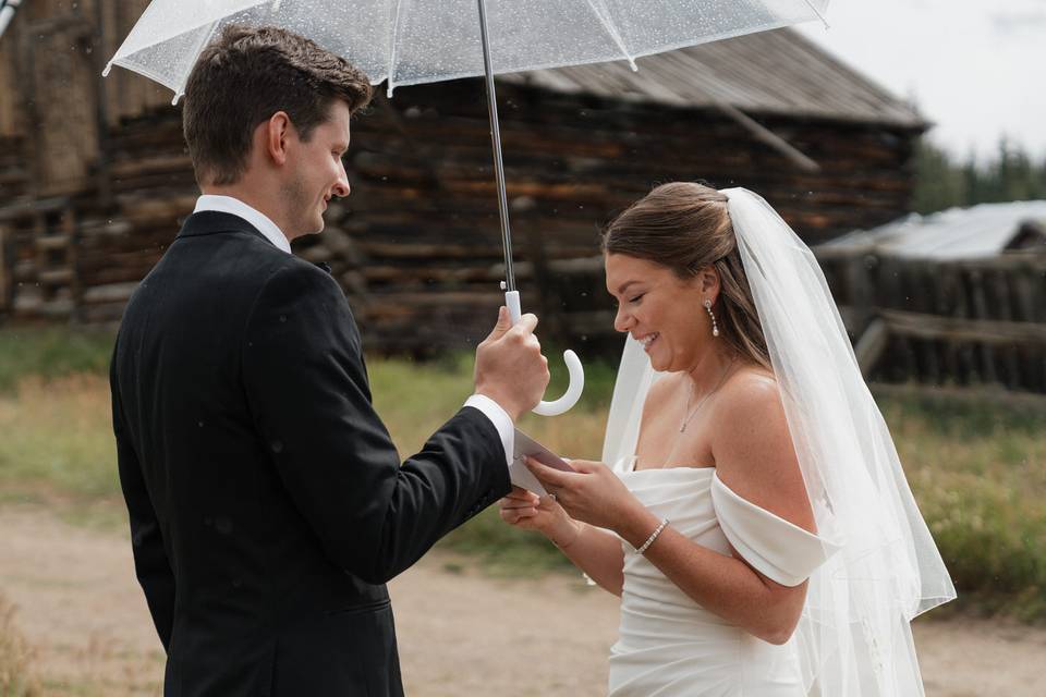 Private Vows in the Rain