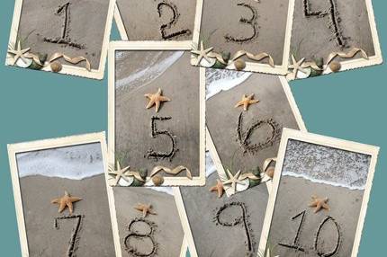 Seaside Table Card Numbers