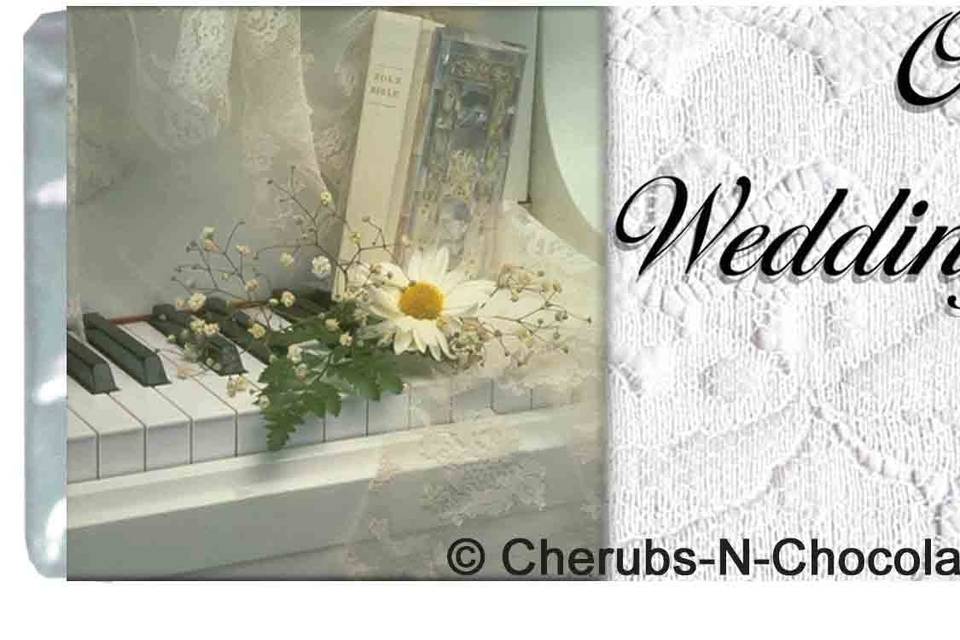 White Wedding Personalized Wedding Wrapper Front Image