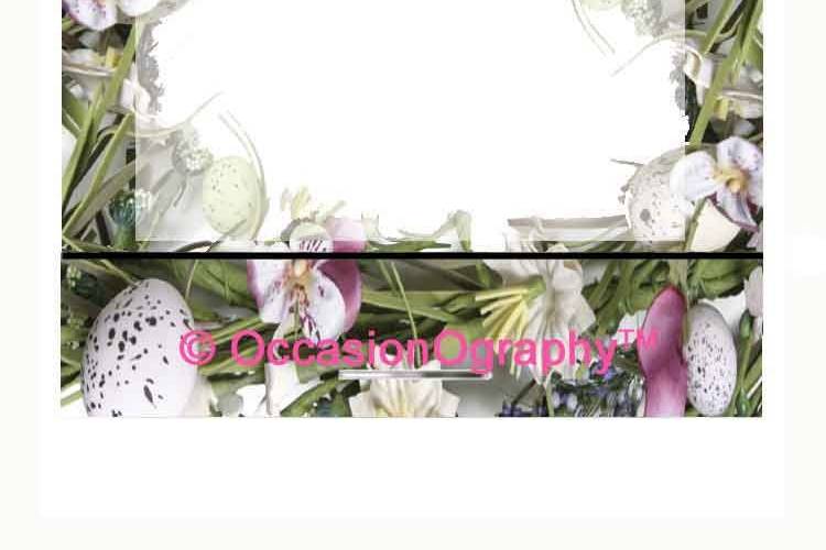 Nested Flowers Personalized Wedding Mint/Candy Book Front Image