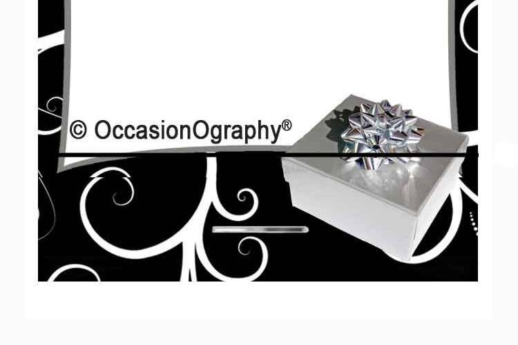 Silver Present Personalized Wedding Mint/Candy Book Front Image