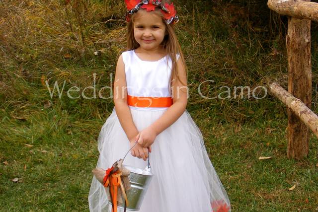 Flower girl hotsell dresses camo