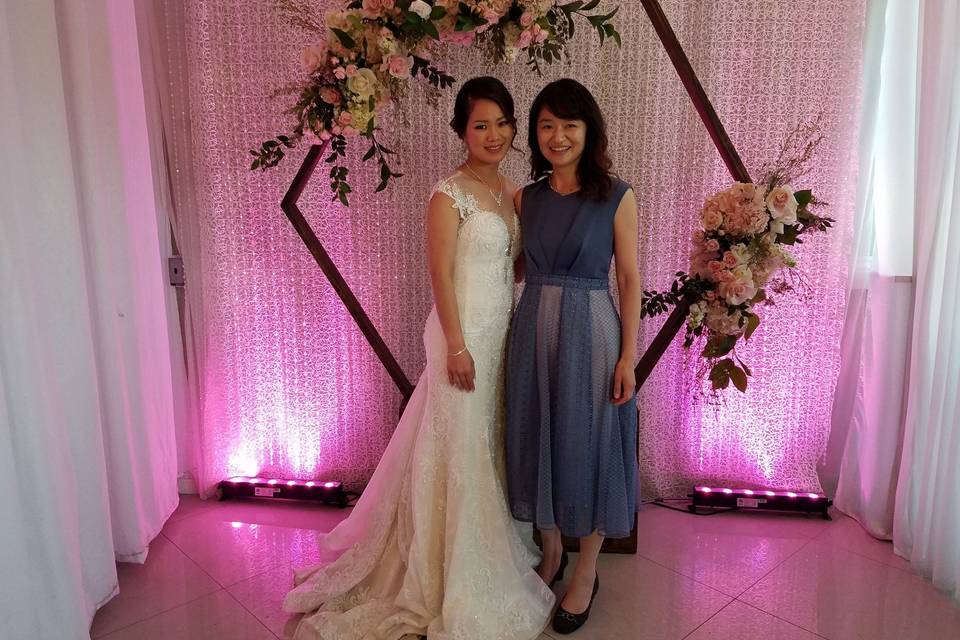 Photo with a beautiful bride