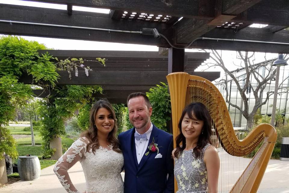 Photo with a beautiful couple