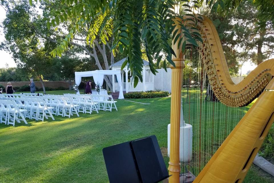 Wedding on a golf course