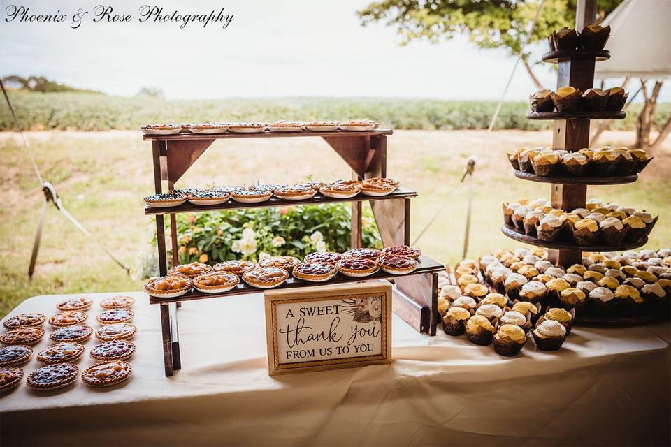 Sweets Table w/ Fruit Tarts
