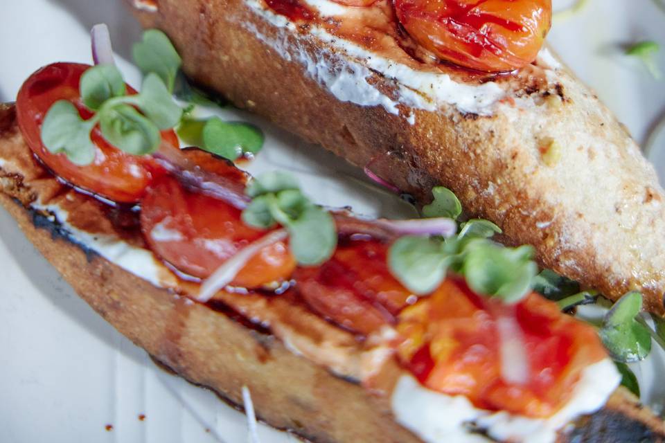 Roasted Tomato Bruschetta