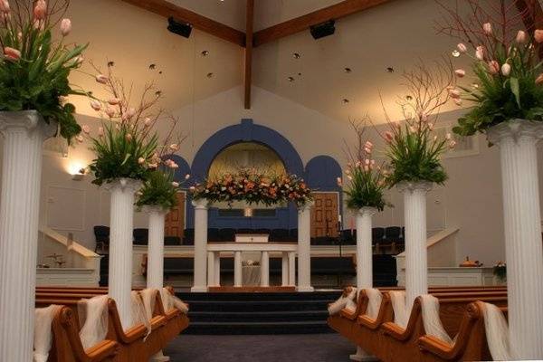 Wedding ceremony setting