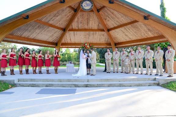 Old Davie School House Ceremony held in Amphitheater