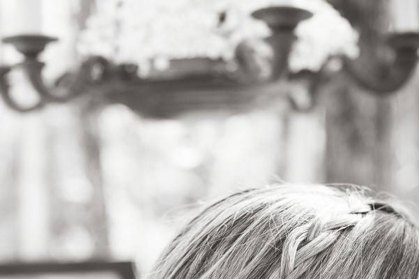 Bride outside at Kinfolk Farms