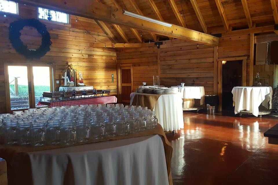 Reception in Barn Venue