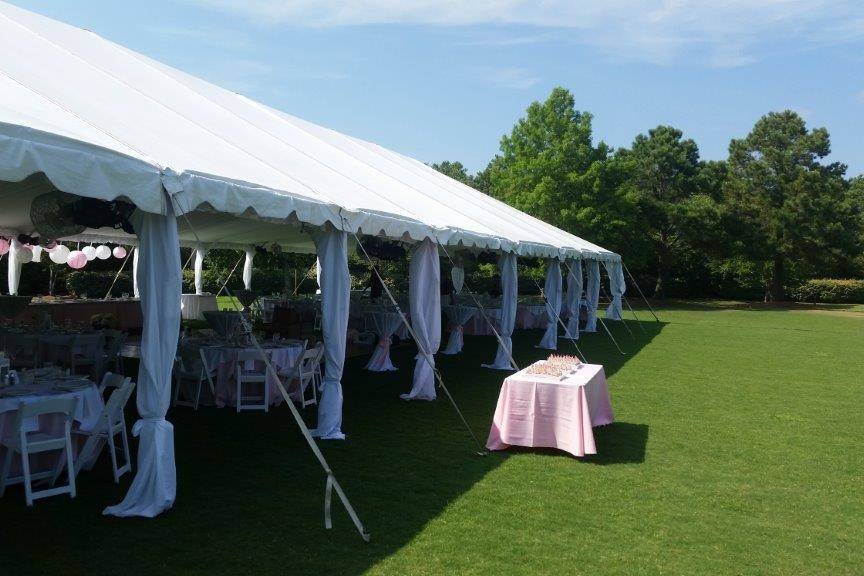 Pink head table