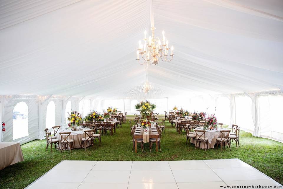 Tent interior