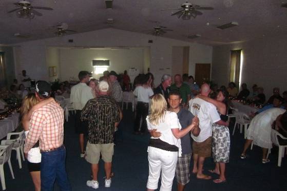 Guests dancing
