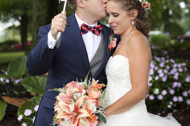 Rainy wedding