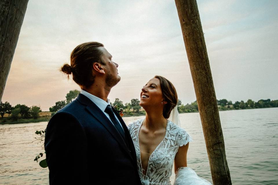 Caitlyn&Ben by the river