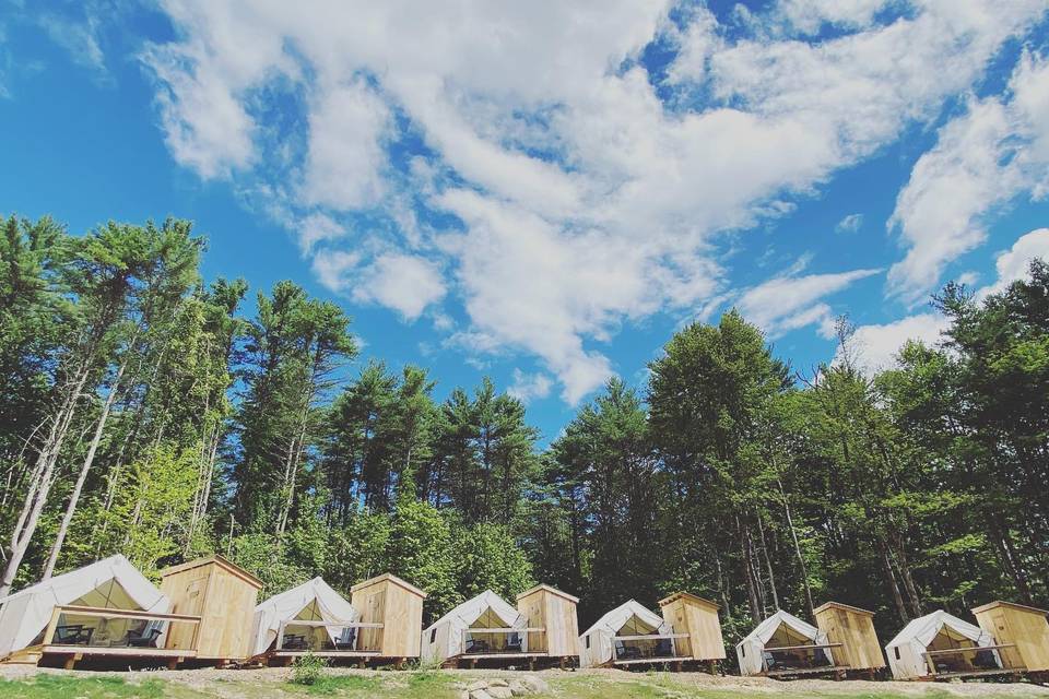 Our new glamping tents!