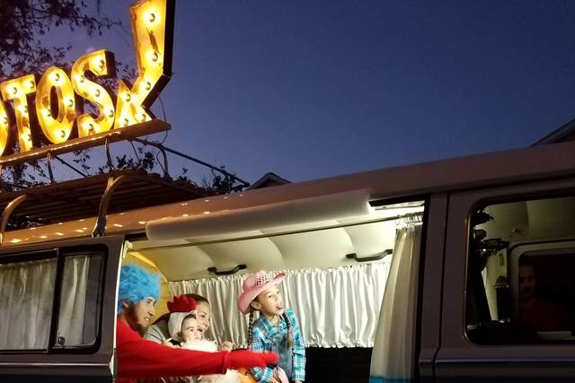Guests at the booth
