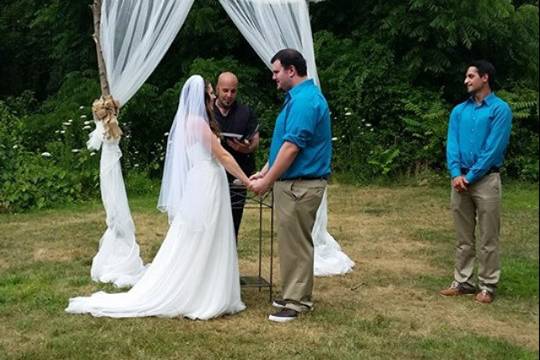 Wedding ceremony ongoing