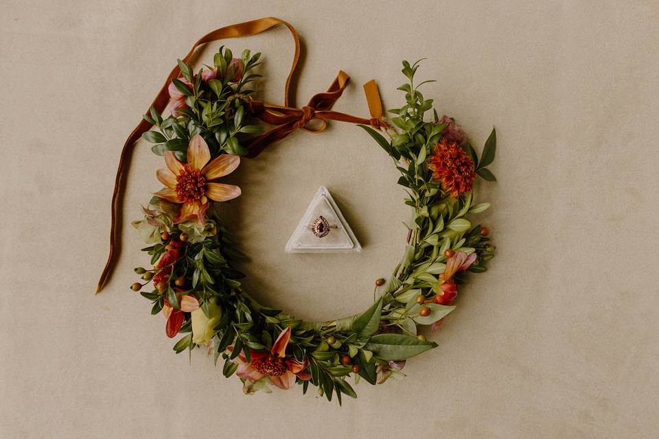 Bridal flower crown