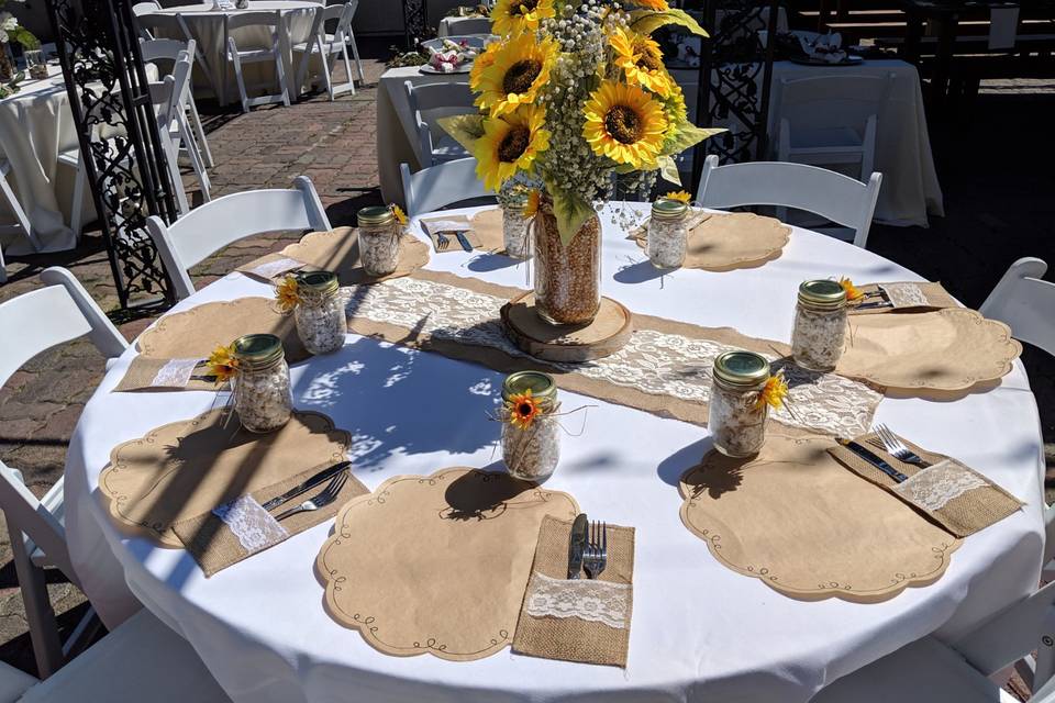Sunflower Wedding Table