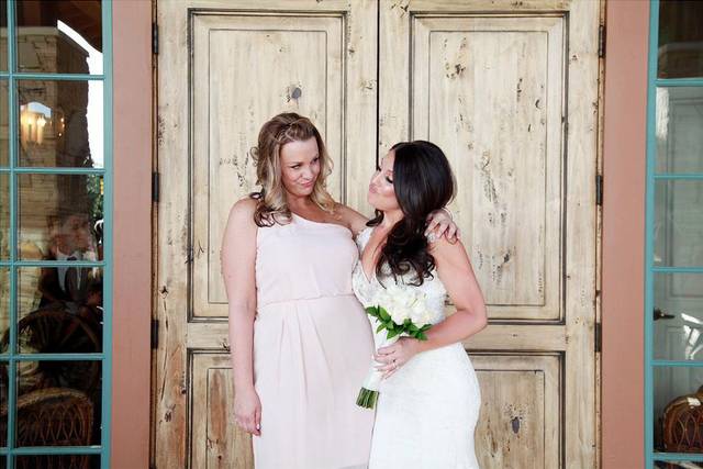 Bride with friend