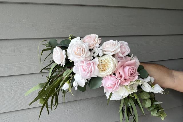 Welcome sign floral swag