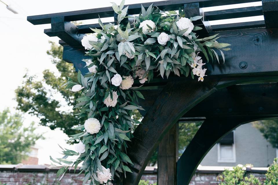 Vibrant wedding florals