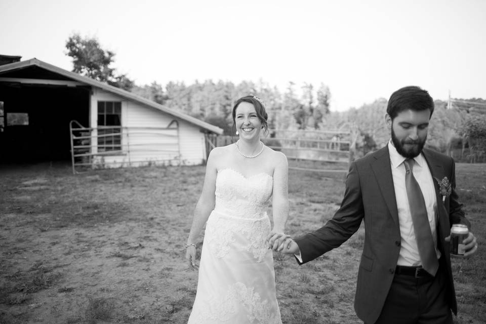 Farmyard wedding