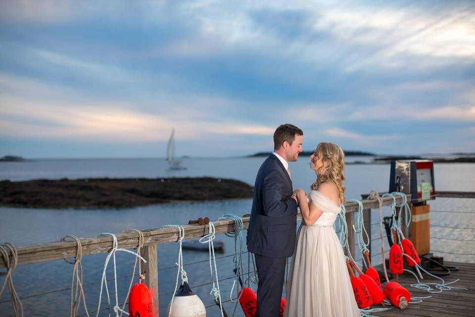 Waterfront wedding