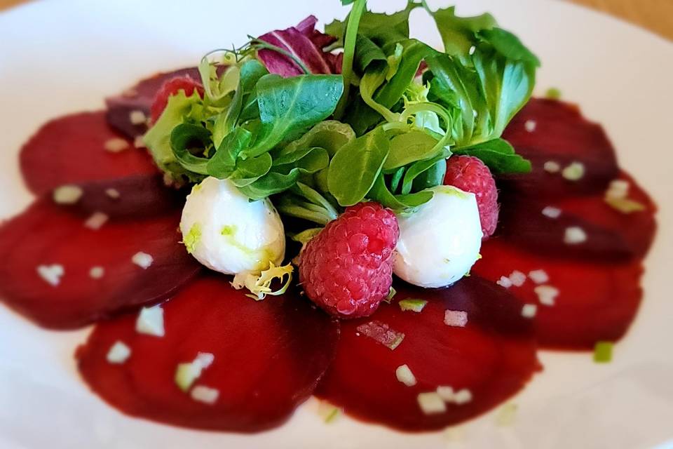 Beet carpaccio