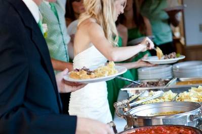 Buffet table