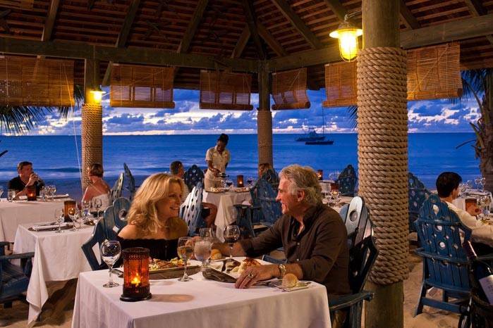 Dinner at a Sandals resort