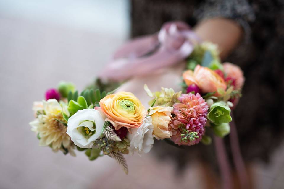 Floral crown beauty