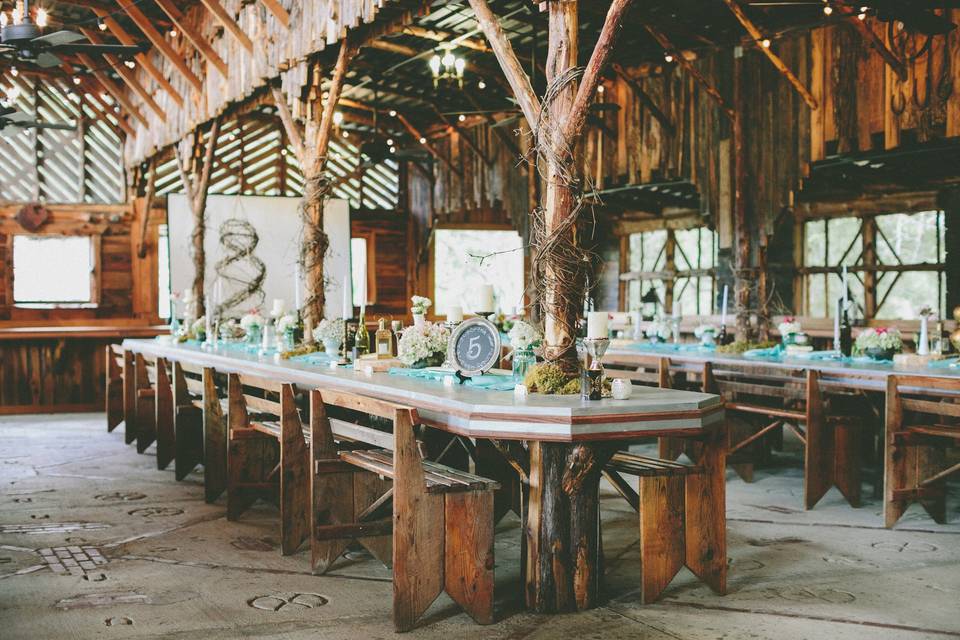 Rustic reception